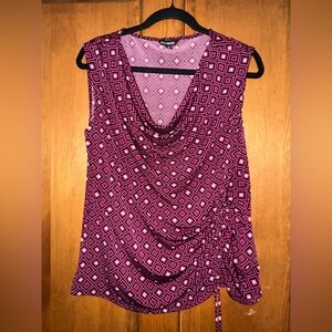 George Blackberry Diamond Work Blouse